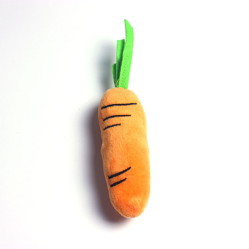 Pet Plush Chew Carrot Toy for Dental Health